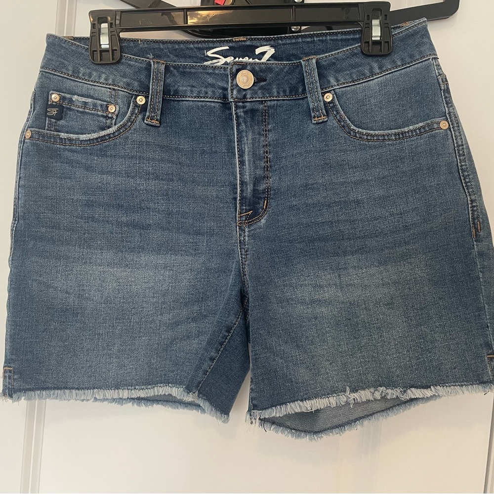 Seven7 Women's Classic Blue Jean Shorts